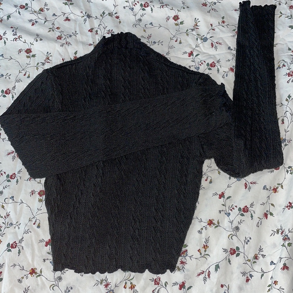 Black knit sweater